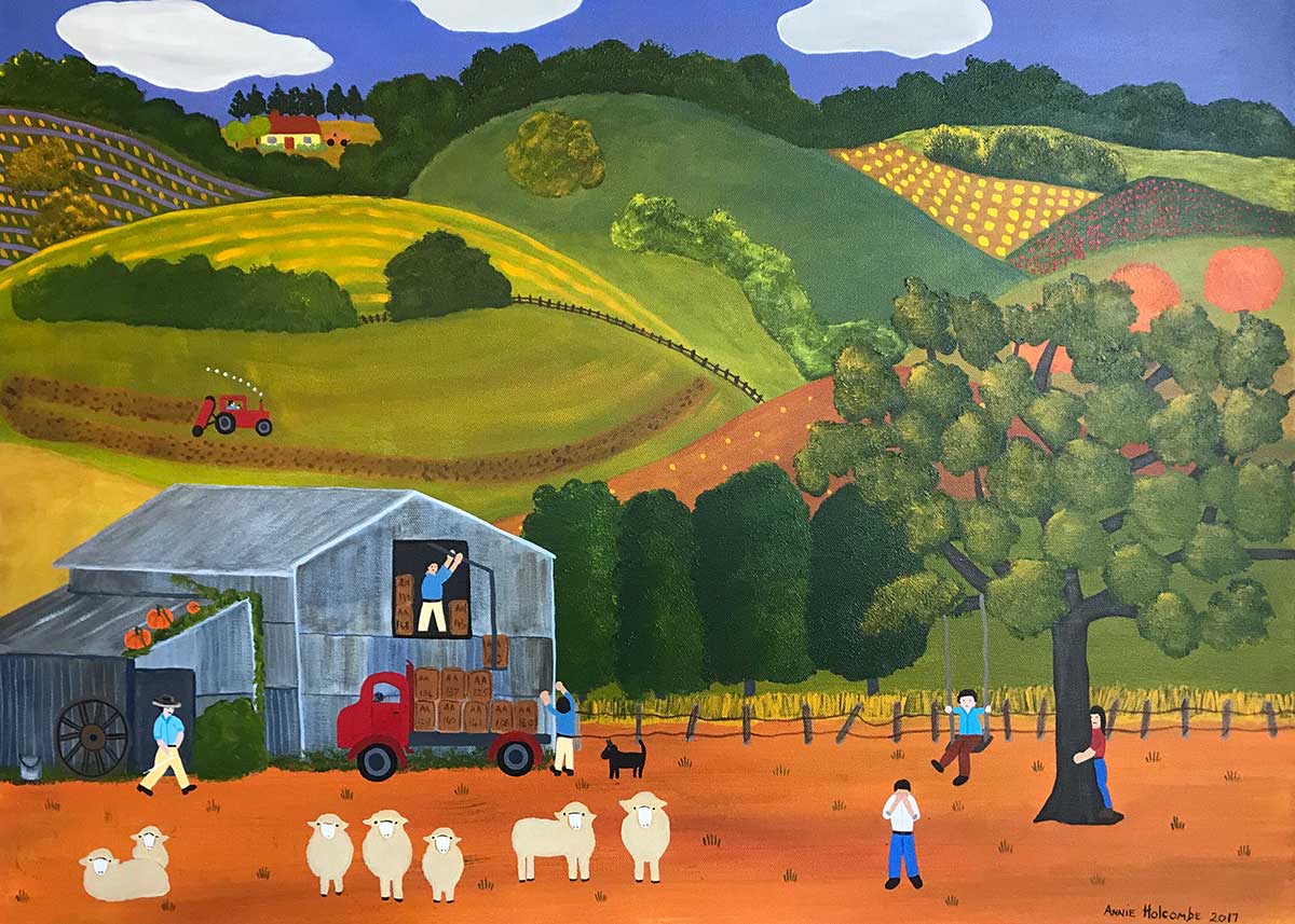 Annie Holcombe, Southern Highlands artist, Off to the Wool Markets
